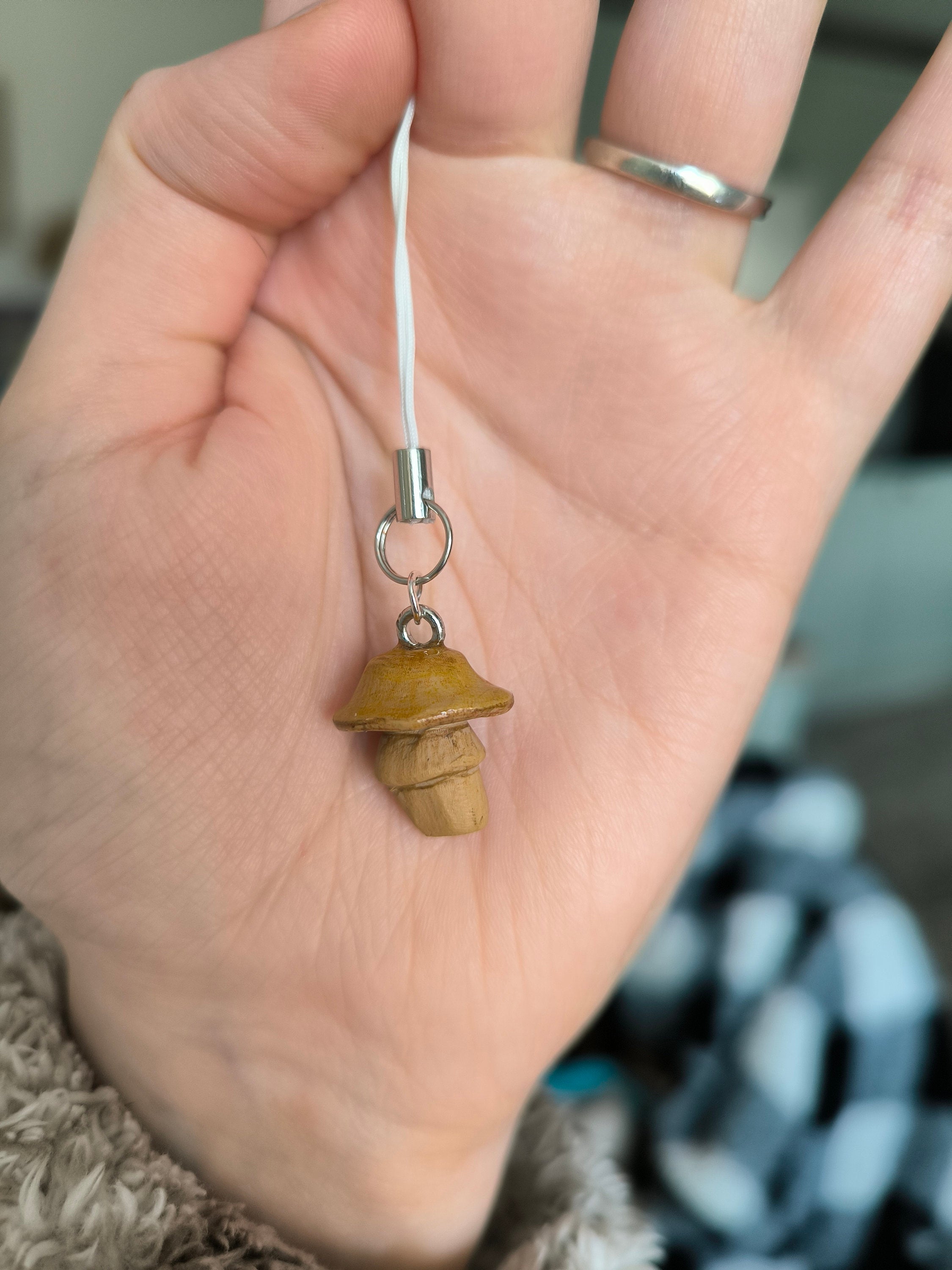 Dainty Wild Mushroom Clay Charm