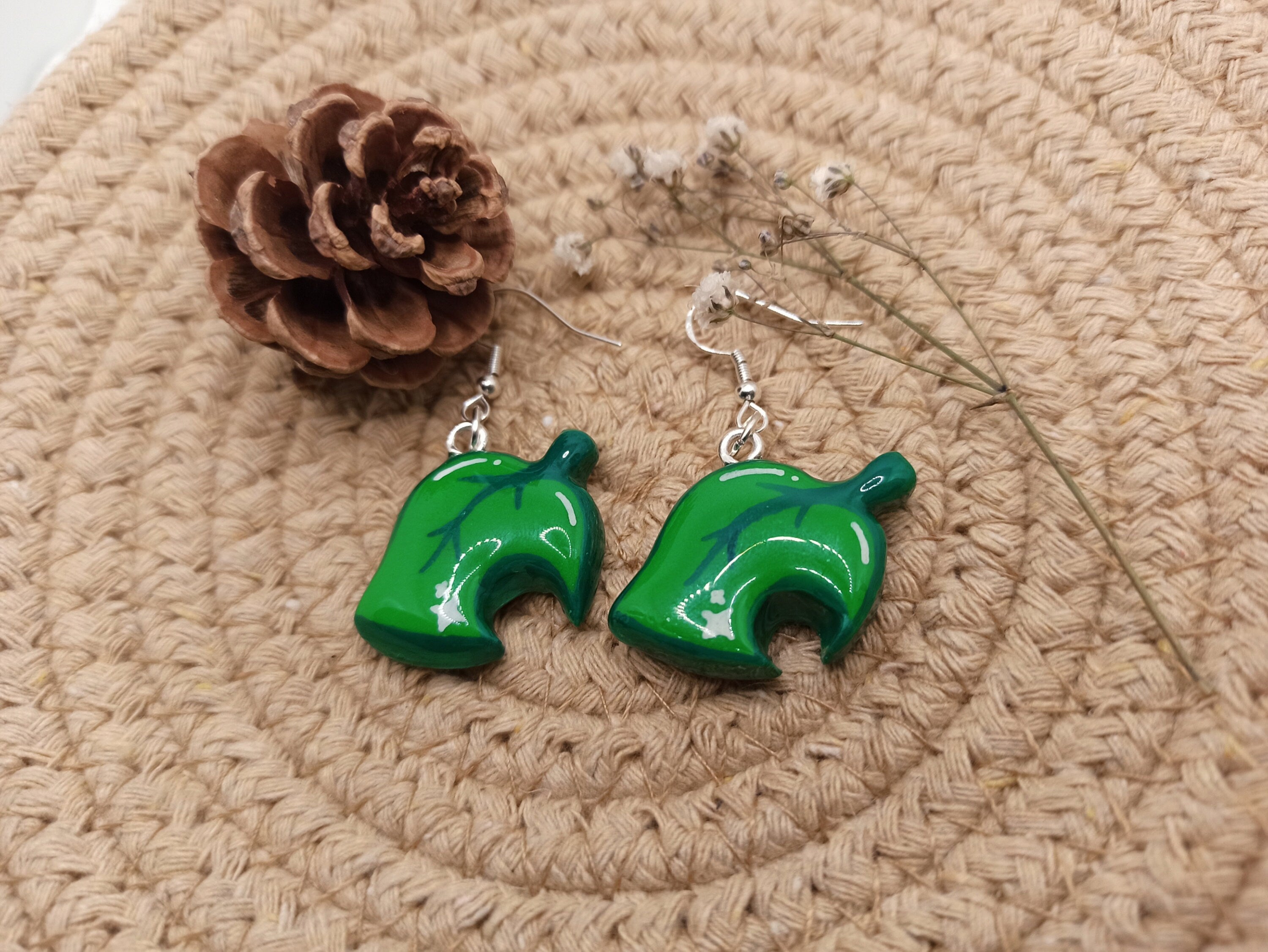 Horizons Green Leaf Earrings