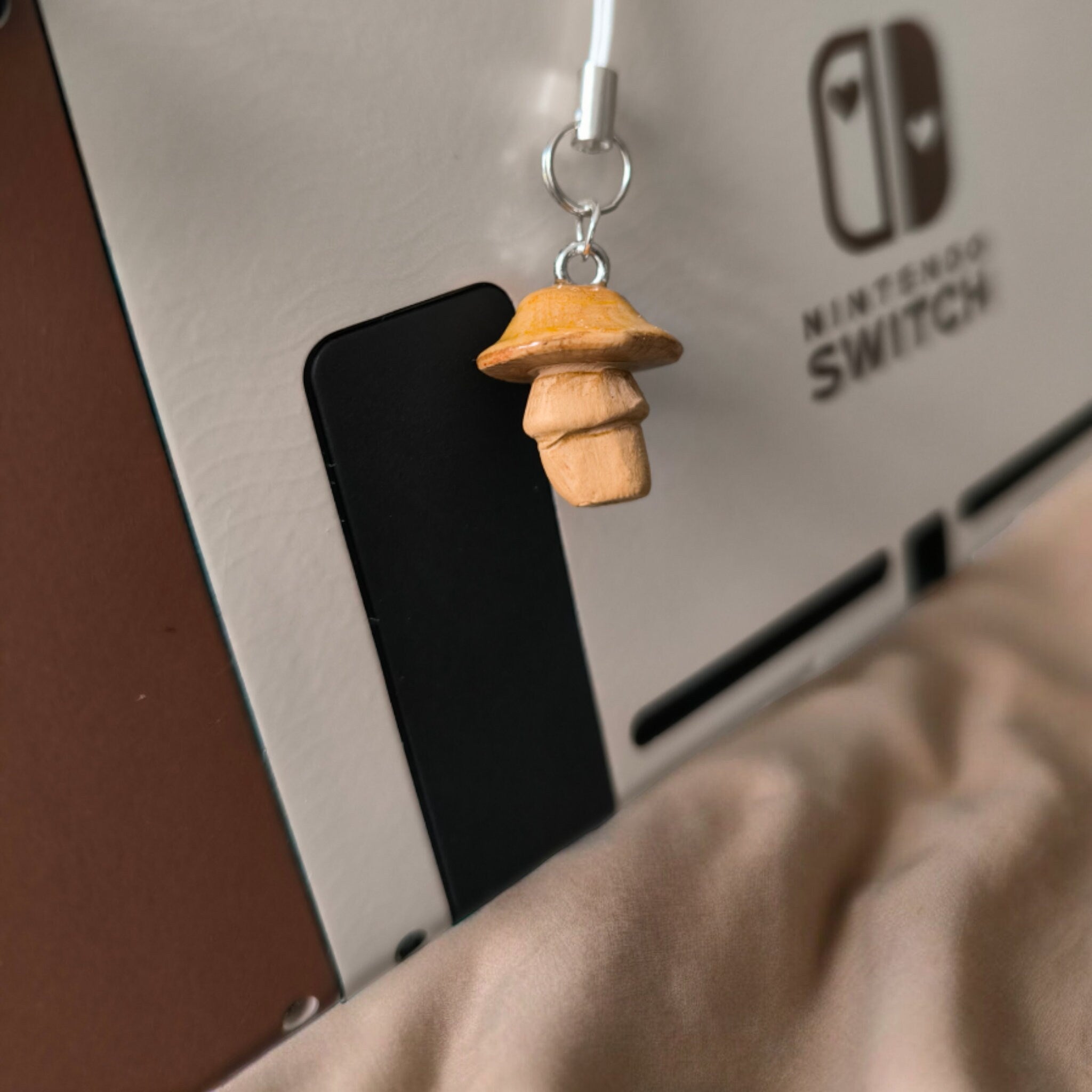 Dainty Wild Mushroom Clay Charm