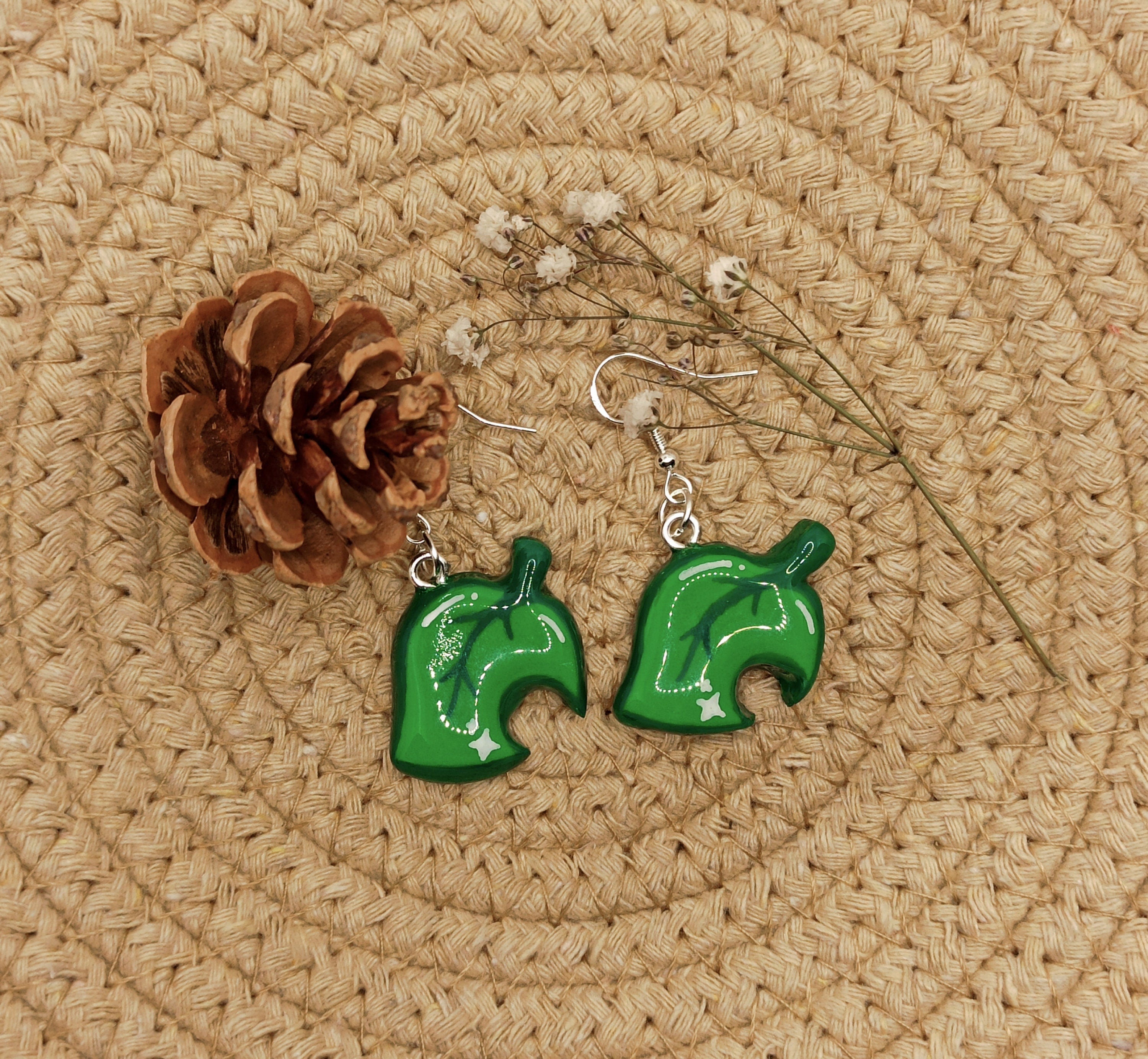 Horizons Green Leaf Earrings